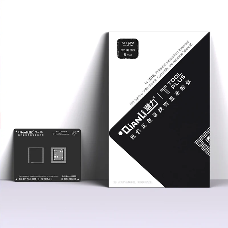 Qianli 3D iBlack BGA cpu набор трафаретов IC чипы материнская плата с технологией шариковых выводов ремонт Сварка шаблон для iPhone XS XR XSMAX X 8 P 8 7 6