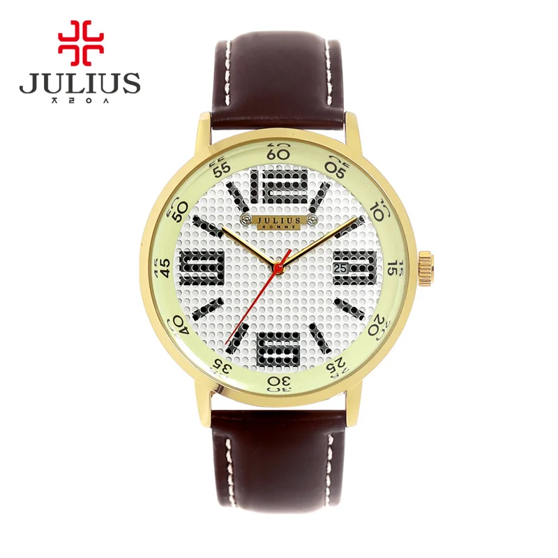 Мужские часы Julius Homme японские кварцевые топ модная Ретро спортивная одежда