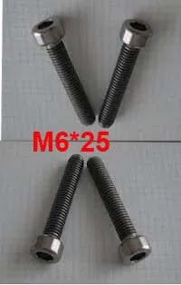 Винты с шестигранной головкой Wkooa M6 x 25 титановый винт|screw puller|screw silverscrew shackle |