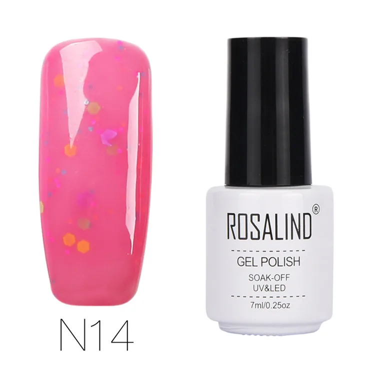 N14 Rosalind 7 мл сырный Гель-лак для красоты ногтей, цветной на выбор лак для дизайна ногтей, УФ светодиодный полуперманентный лак - Цвет: N14