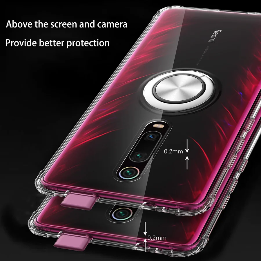 Красный mi K20 Note 7 Pro силиконовый чехол-держатель для Xiaomi mi 9 9t Pro магнитный автомобильный кронштейн противоударный чехол для подушки безопасности красный mi 7