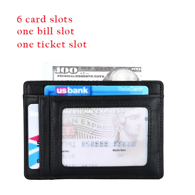 KEEBREAK Анти RFID мужской кошелек кожаный держатель для карт мужские тонкие кошельки черный маленький короткий кошелек бумажник, кошелек vallet
