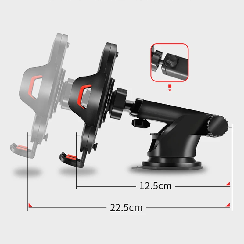 Car Phone Holder Mount For iPhone X 8/7 6 Plus in stand Dashboard Windshield 360 Rotation Universal Cell SmartPhone | Мобильные