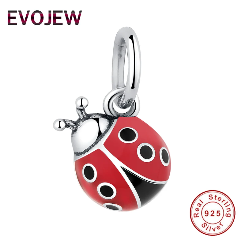 EVOJEW 925 Sterling Silver Beads fit Pandora Bracelets&ampbangle Original Cross Lucky Clover Heart Dangle Charms DIY Jewelry | Украшения и