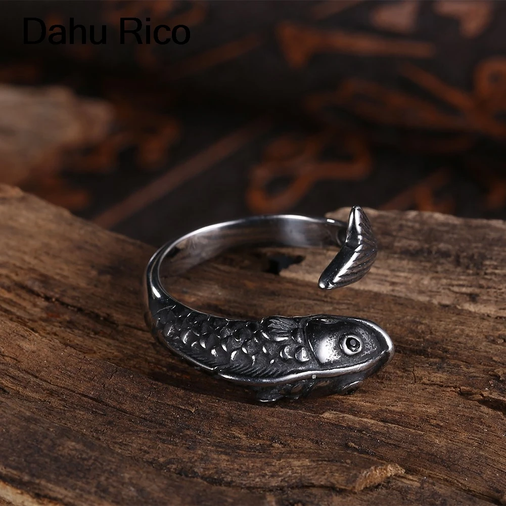 Карп Рыба alianca Кадо maitresse bague Свастика кольца мужчины Dahu Рико из нержавеющей стали