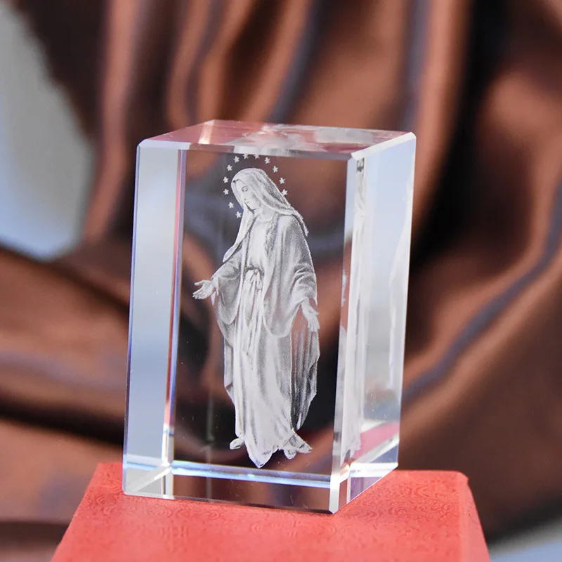 Креативная 3D лазерная гравировка Дева Мария интерьерная Статуя Украшение