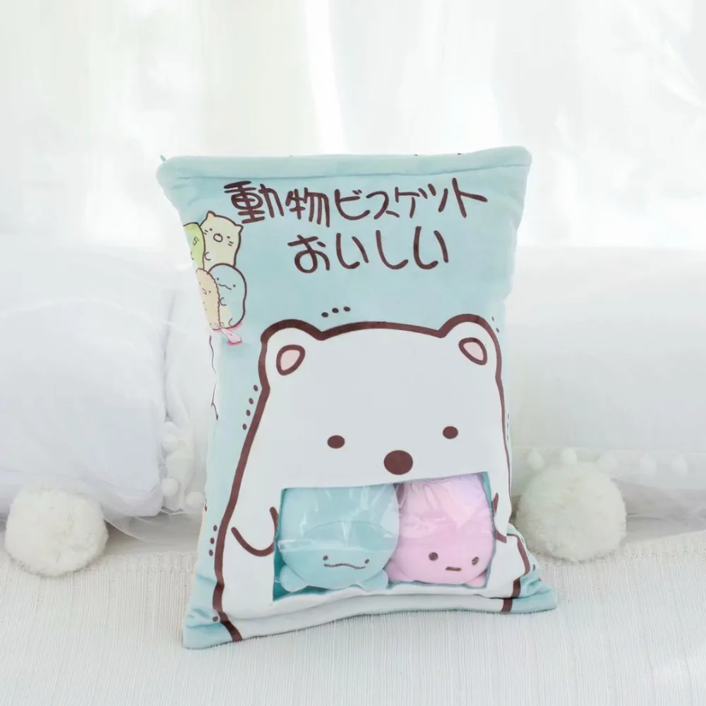 Мягкая плюшевая игрушка Sumikko Gurashi кукла из био мультфильма Сан Икс 4 шт. в упаковке