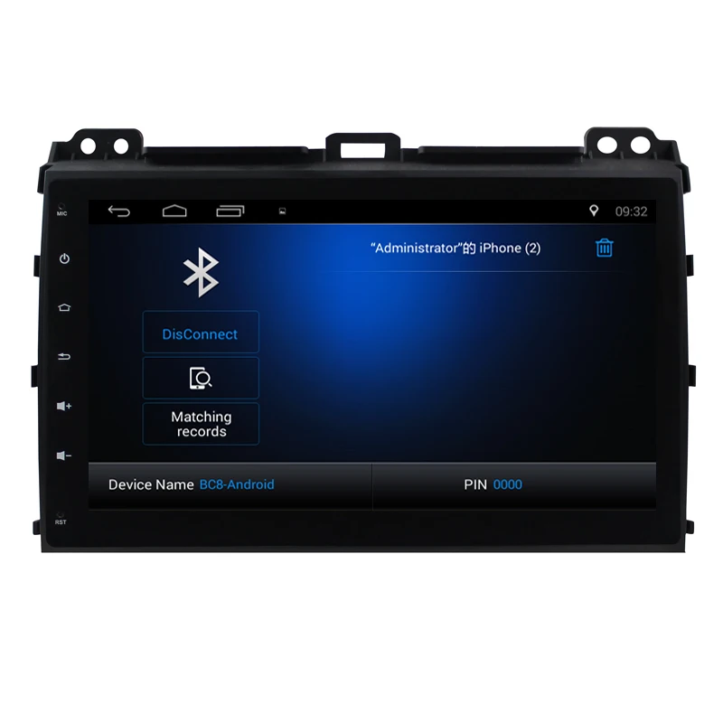 Четырехъядерный Android 8 1 1G RAM автомобильный радиоприемник для Toyota Land Cruiser Prado 120