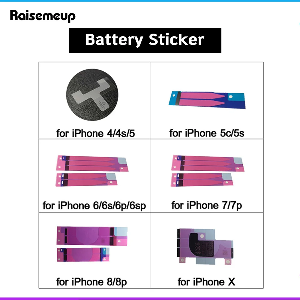 Клей-наклейка для аккумулятора iPhone X 6 6S 7 8 Plus 3 м двойная клейкая лента сменные