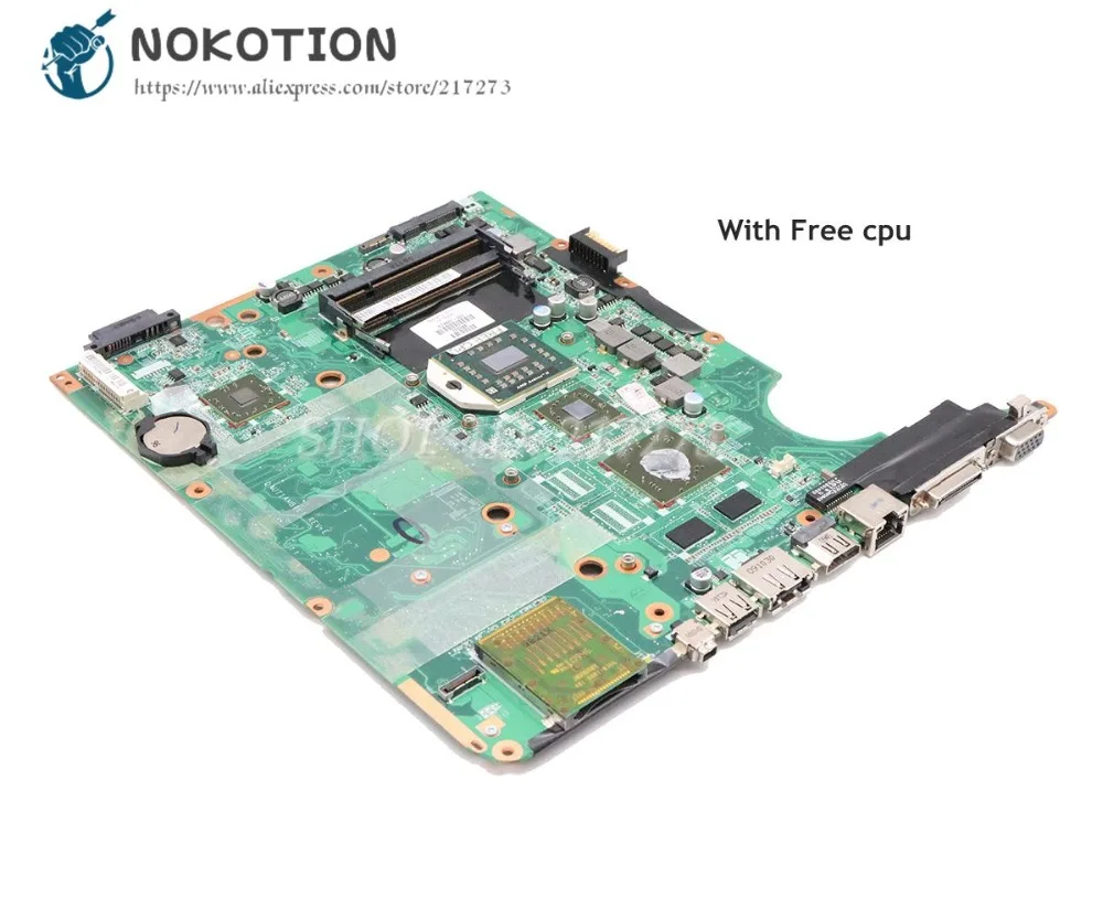 NOKOTION для hp павильон DV7 DV7-3000 ноутбук гнездо для материнской платы S1 DDR2 HD4500 процессор DAUT1AMB6E0 574681-001 материнская плата