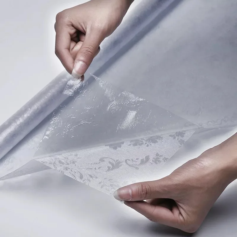 3D статическая оконная пленка на стеклянную наклейку Хрустальная подкова матовая