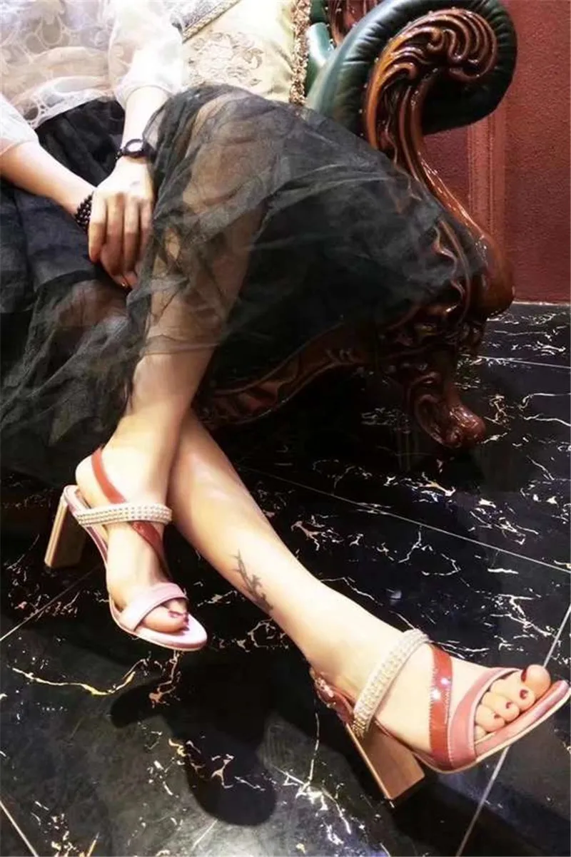 Chians/сандалии-гладиаторы со стразами женская летняя обувь свадебные