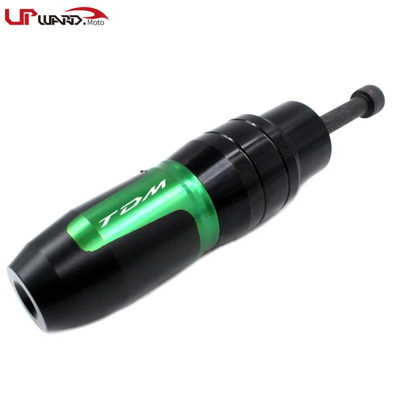1 piece of Green Для YAMAHA TDM900 TDM850 TDM 900 850 аксессуары для мотоциклов ЧПУ рамка Краш колодки выхлопные Ползунки Краш протектор с логотипом - Цвет: 1 piece of Green