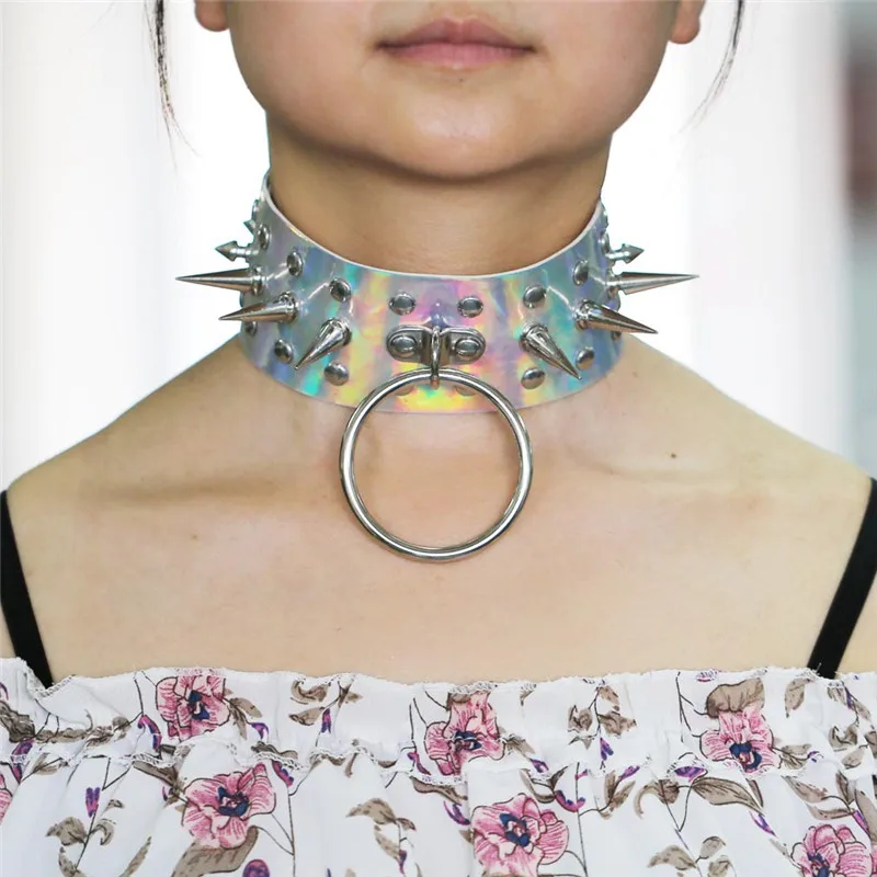 Чокер Morease в стиле панк с заклепками ожерелье из искусственной кожи ночной клуб