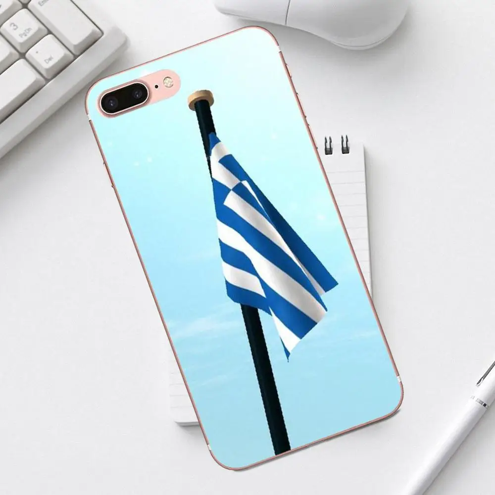 TPU Phone Case For iPhone 4 4S 5 5C SE 6 6S 7 8 Plus X XS Max XR Galaxy A3 A5 J1 J3 J5 J7 2017 Greece Flag Other Country Flags | Мобильные