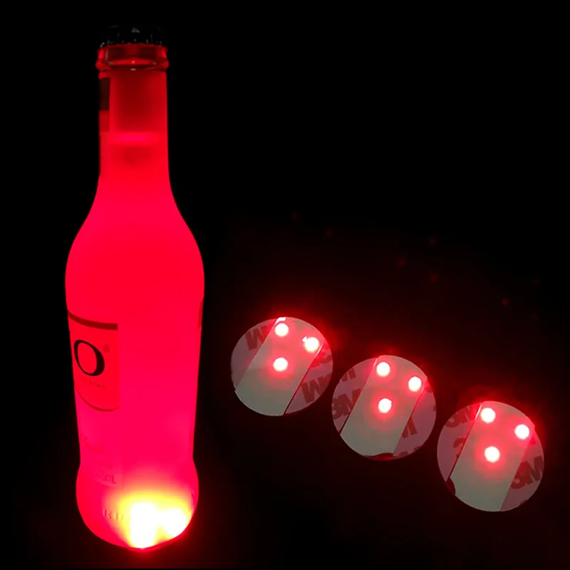 Red Light 200 шт. цена 4,5 см светодиодный светильник для бутылок стикер подставка для баров и ночных клубов кафе ресторанов - Цвет: Red Light