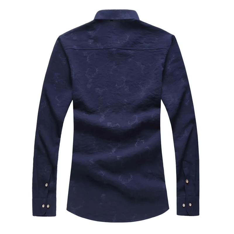 

Shirt Men Slim Fit Mens Dress Shirts Male Clothing Brand Plus Size M-6XL 7XL SA56