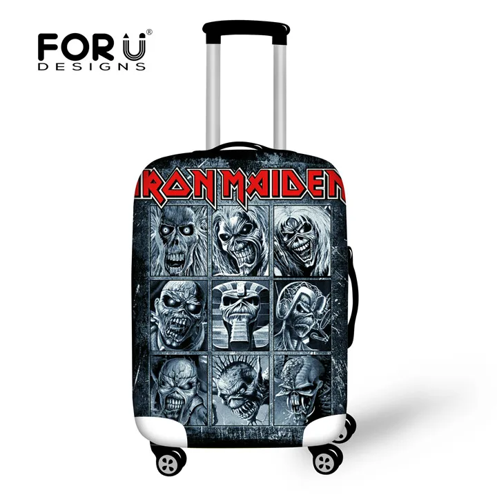 XD655 FORUDESIGNS, защитный чехол для путешествий, пылезащитный чехол с черепом для 18-28 дюймов, чехол, эластичное водонепроницаемое покрытие чемодана - Цвет: XD655