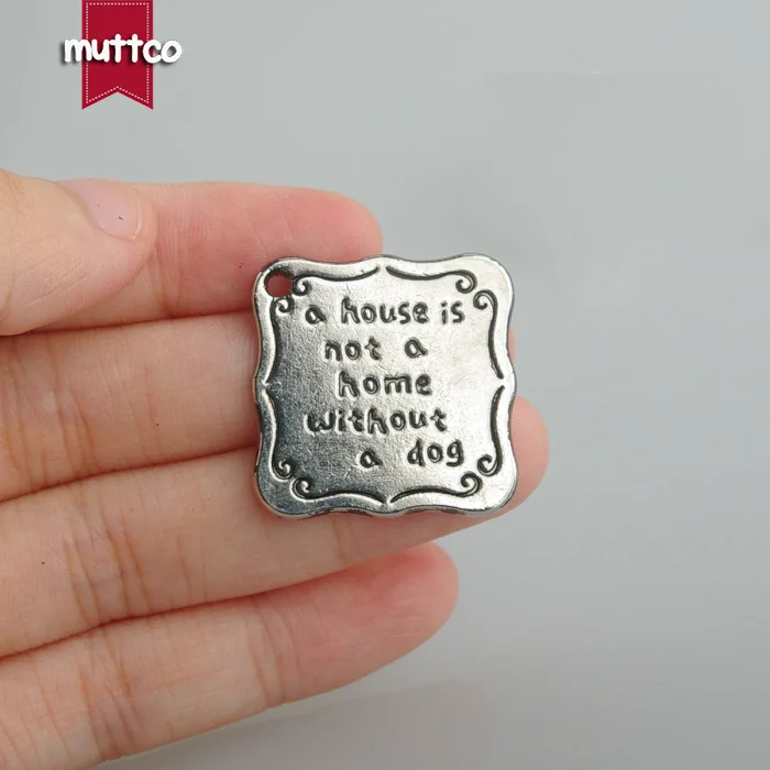 100 шт./лот оптовая продажа бирка для собак из сплава кирзита самостоятельный