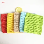 Детский вязаный Топ ручной работы, 15 х15 см, вязаный крючком Топ для девочек, широкая ткань для юбки-пачки, 8ZSH940, 1 шт.