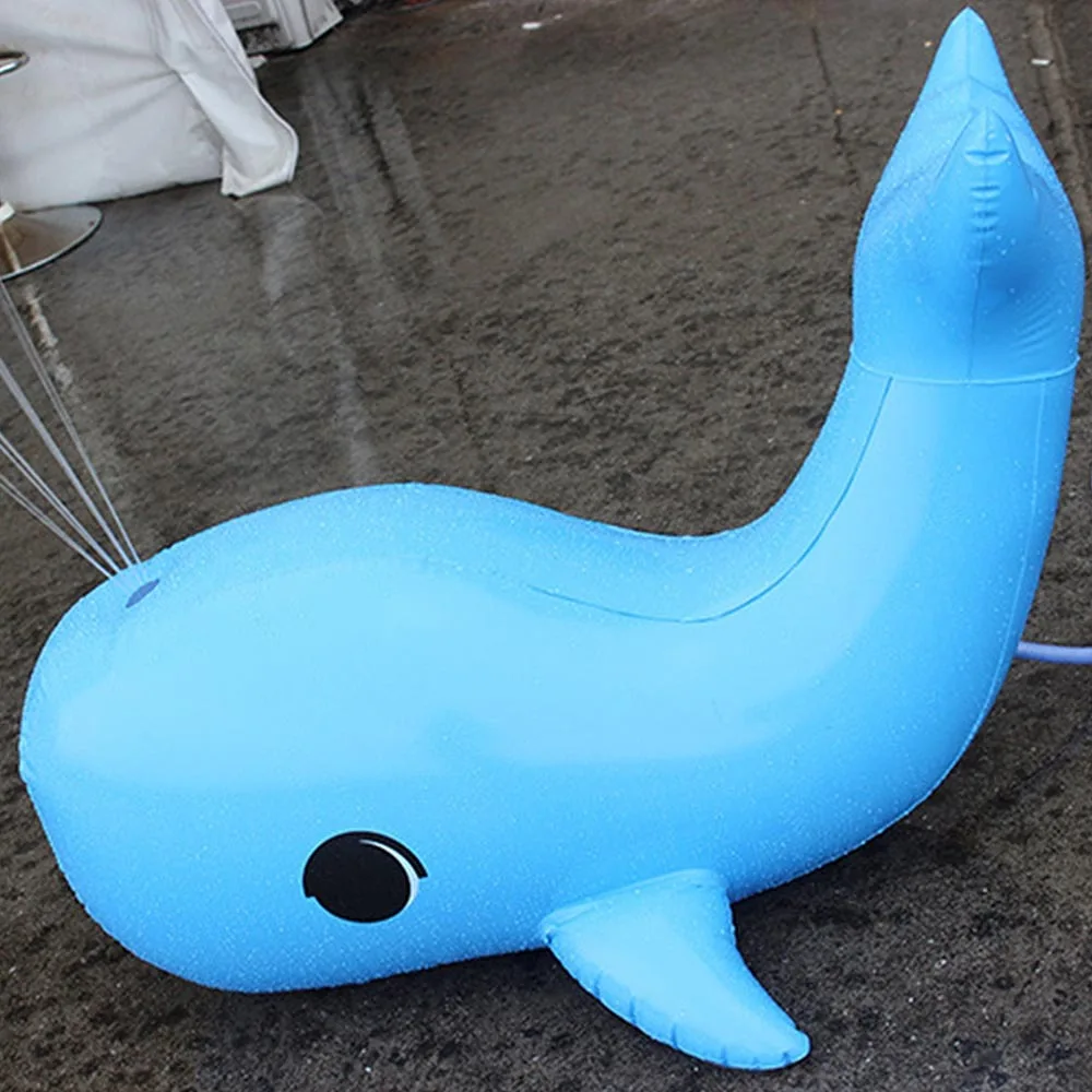 Надувной Дельфин распылитель воды разбрызгиватель Дети Открытый забавная