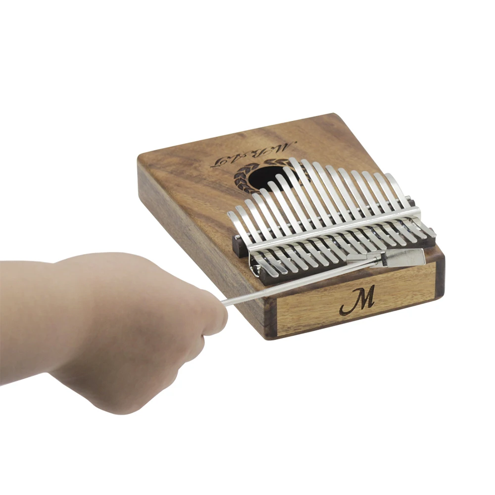 Портативный 17 клавишным Kalimba игрушечное пианино Mbira в гавайском стиле дерева КОА