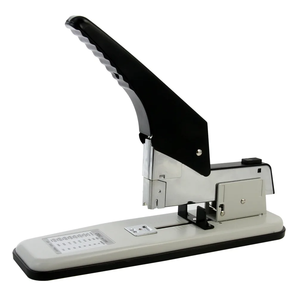 DELI Thick stapler stapler heavy duty thickened and long-lasting effort School stapler stapler 210 page