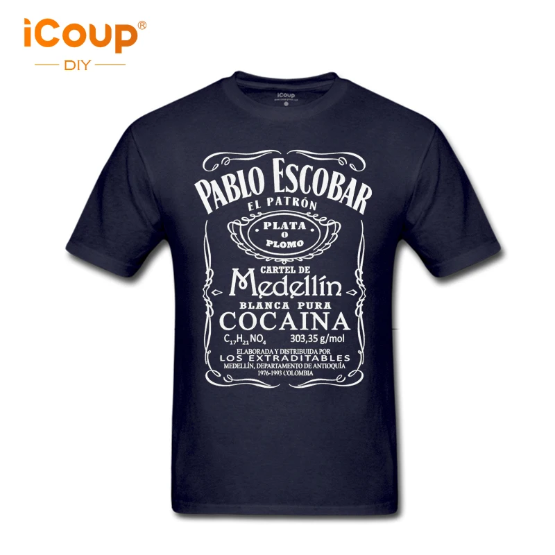 2018 icoup spring clothing brand Pablo Escobar sleeves casual mesh six colors men's o-neck Cotton T shirt | Мужская одежда