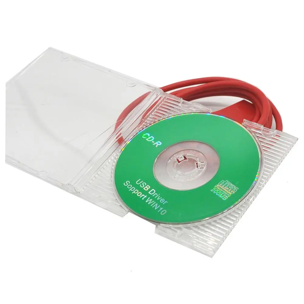 Красный 8 контактный USB кабель для программирования автомобильного радио