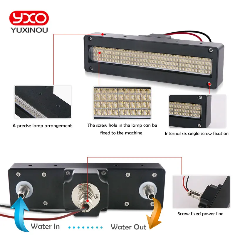 1 шт 160w 180w 200w uv планшетный принтер отверждения светодиодный светильник для УФ