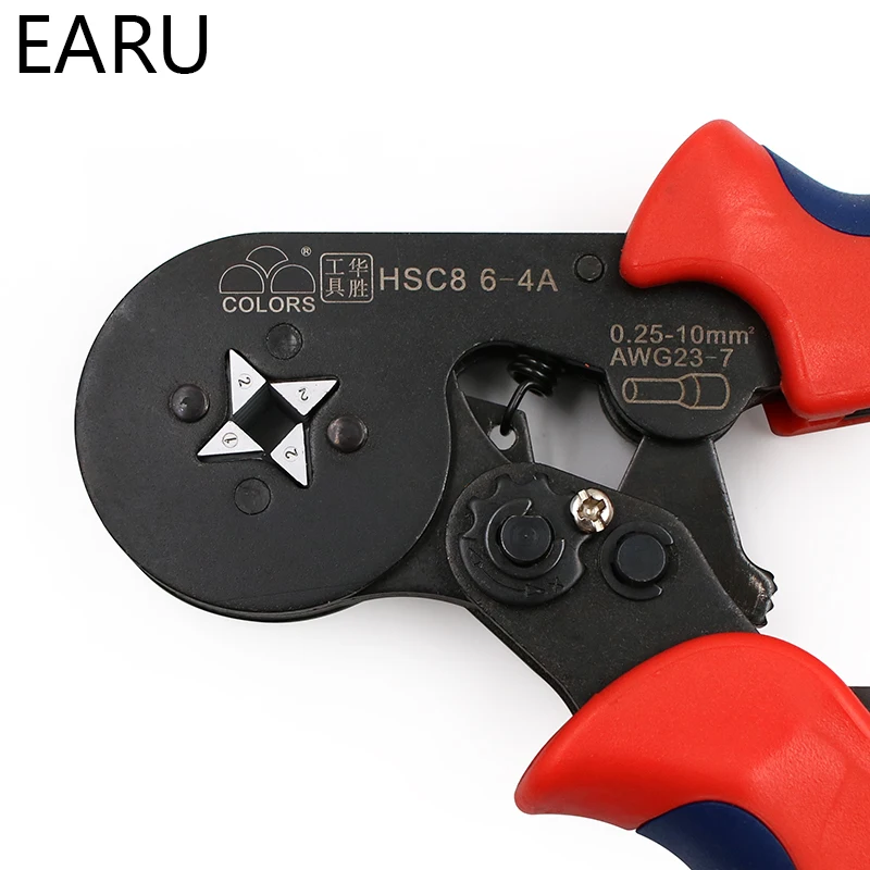 Саморегулирующиеся мини обжимные плоскогубцы FASEN HSC8 6 4 0 25 мм2 прямые немецкие