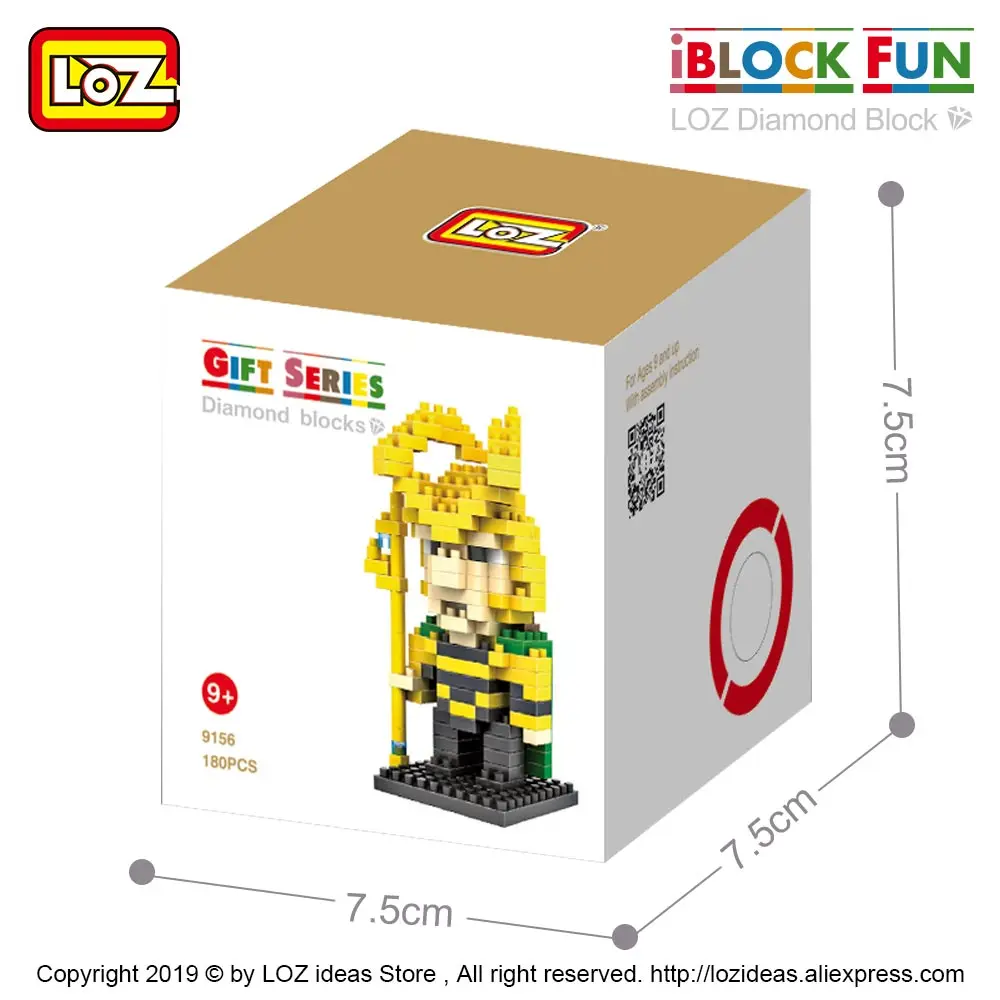 LOZ алмазные блоки даны Супер Герои игрушки Дети сборка Микро Мини кирпичи