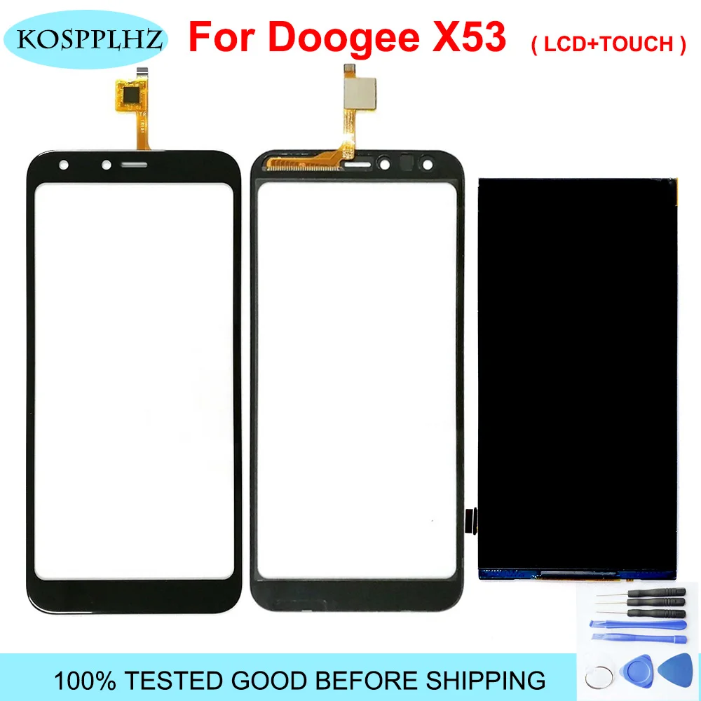 100% хорошо протестирован для 5 3 дюймов Doogee X53 ЖК дисплей + 480x960 сенсорный экран