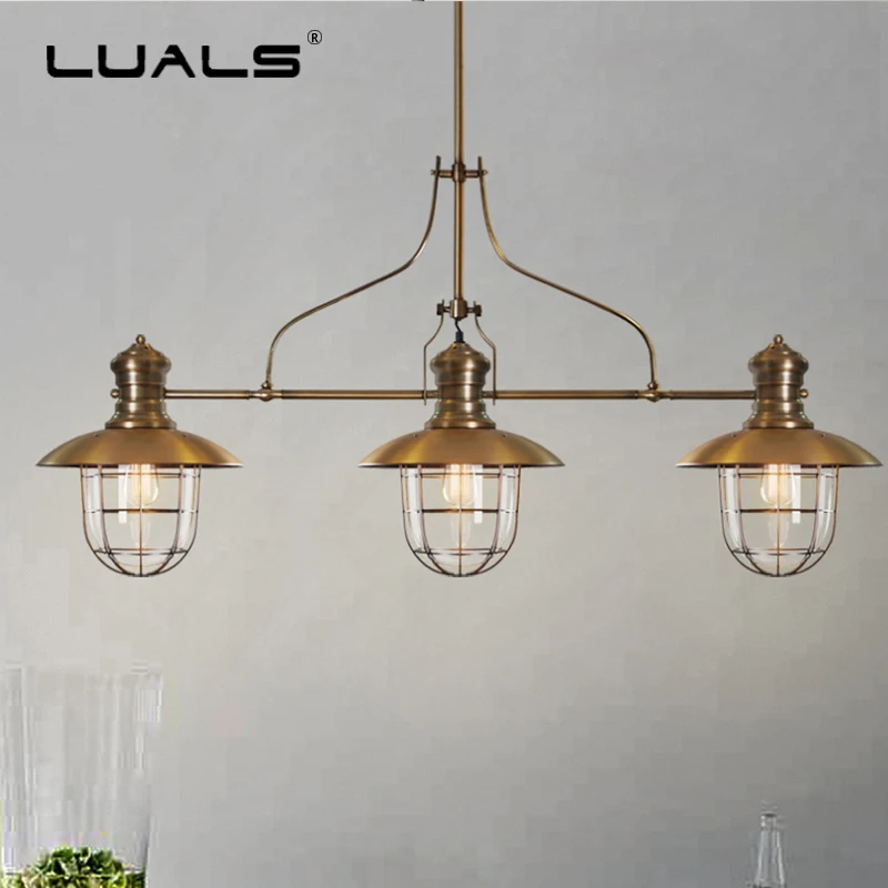 

Американский подвесной светильник с золотым покрытием, винтажные подвесные лампы, подвесной светильник, стеклянная лампа с абажуром, подве...