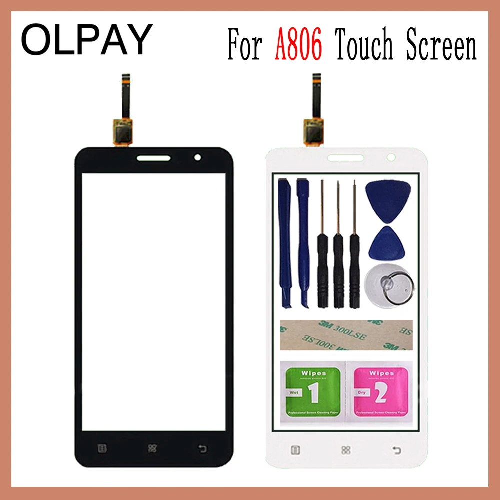 5 0 ''для Lenovo A806 A806T A808 A8 Capacitive сенсорный экран Сенсорная панель дигитайзер