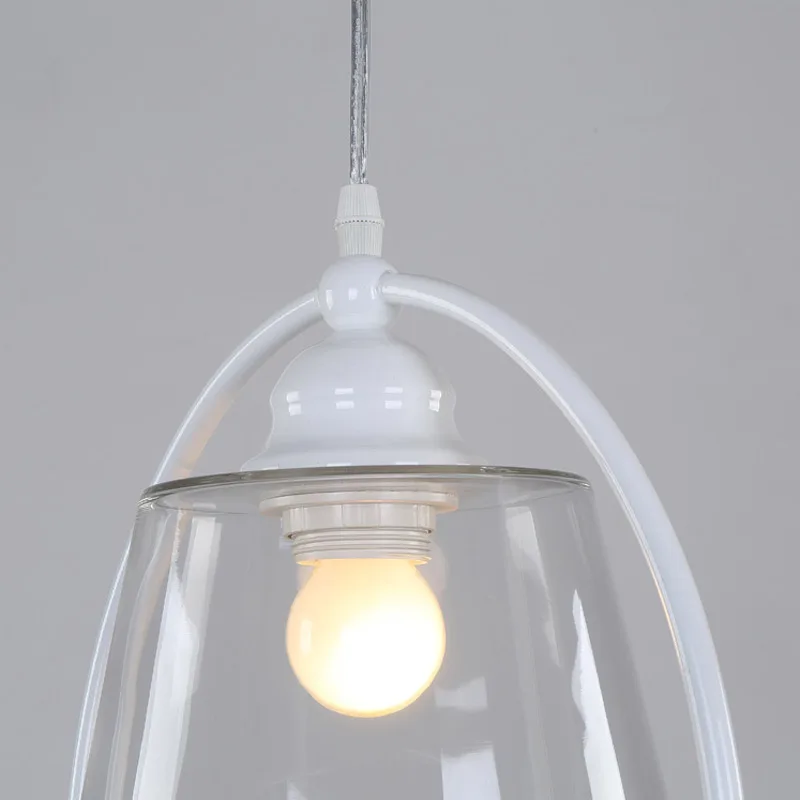 Современные Легкие Подвески лампа Обеденная Кухня Лофт Стекло абажур смолы