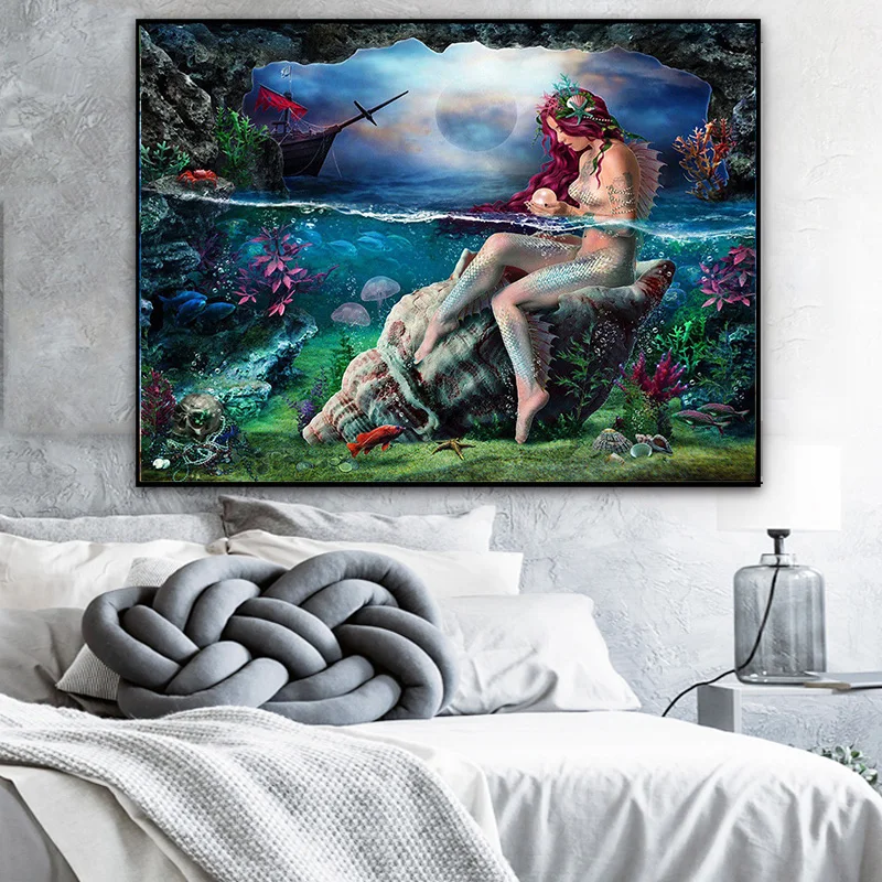 Алмазная картина 5D &quotсделай сам&quot вышивка крестиком круглая мозаика украшение