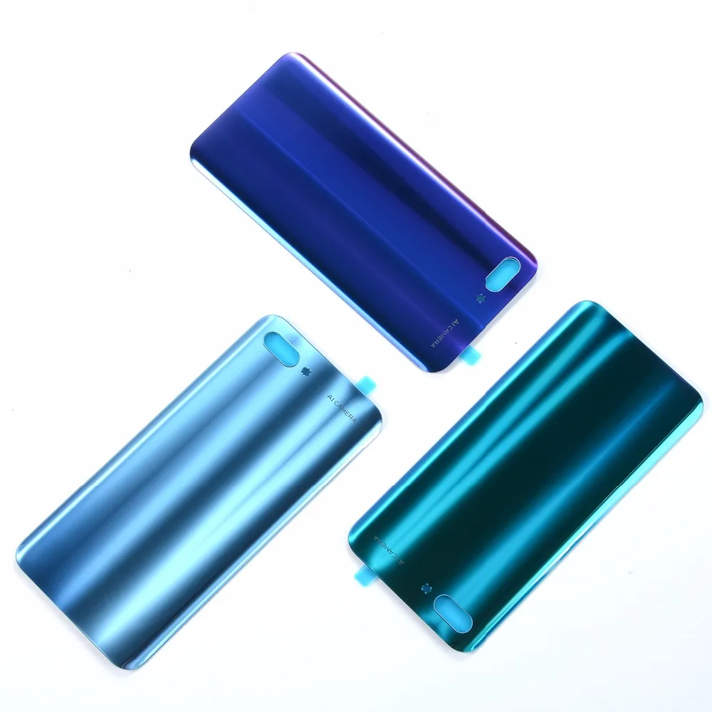 Для huawei Honor 10 Задняя крышка батареи 3D стеклянный корпус чехол задняя дверца-крышка+ клейкая наклейка