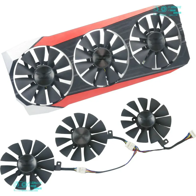 T129215SU PLD09210S12HH новый оригинальный охлаждающий вентилятор для видеокарты ASUS STRIX Raptor GTX980Ti R9 390X R9 390 с этикеткой