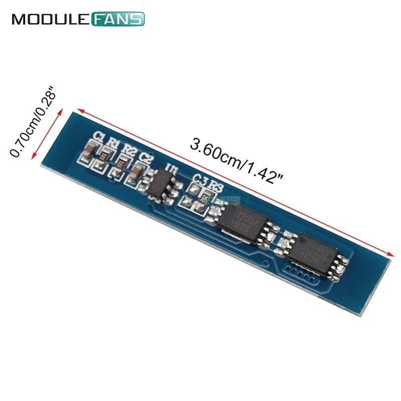 2 шт. защитная плата BMS PCM для зарядного устройства литий ионных батарей 2S 3A 7 4 В 8 в