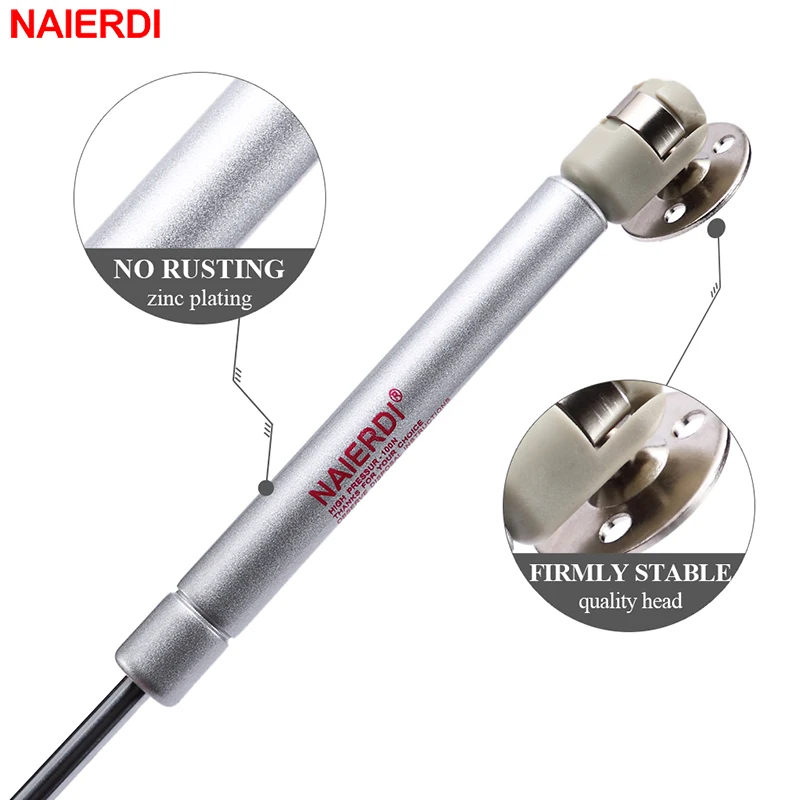 NAIERDI Cabinet Door Gas Spring Hinges Set of 4 - 6-15KG Hydraulic Hinge Strut Lid Support for Kitchen Cupboards and Furniture image 5