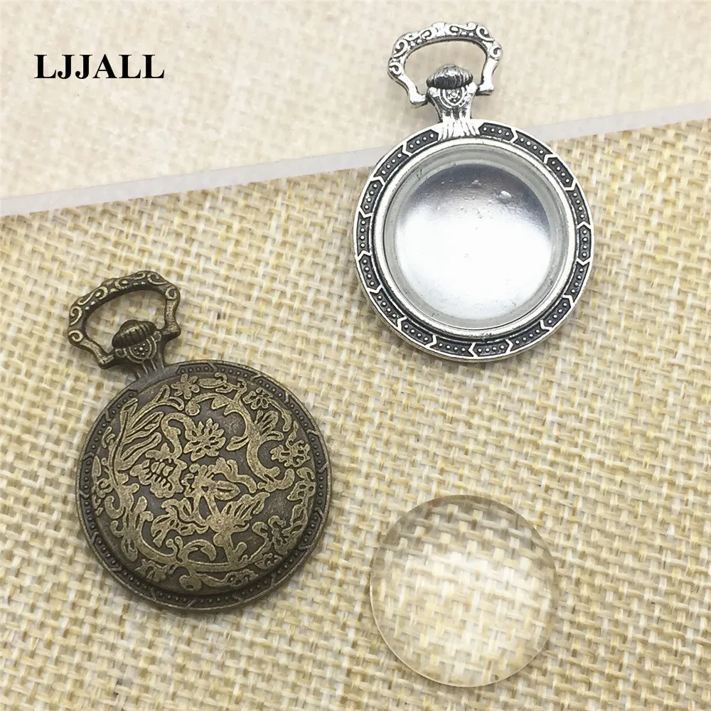 3 набора металлических винтажных цветов с посеребренным покрытием 27*38 мм диаметр