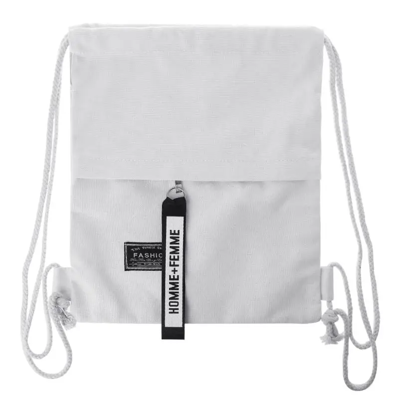Cinch Sack холст хранения школьная сумка с кулиской для спортзала пакет рюкзак сумка