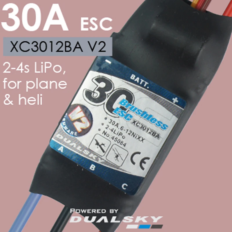 DualSky Xcontroller BA бесщеточный и бесконтактный ESC V2 60A 40A 30A 25A 18A 12A с UBEC для