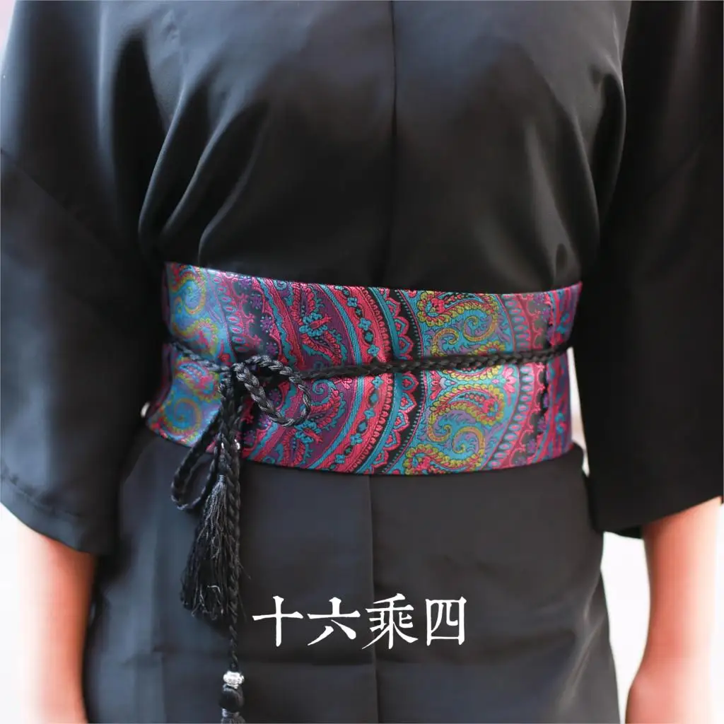 Высокое качество супер льготный японский кимоно hanfu feng древний этнический Ветер пояс широкие пояса