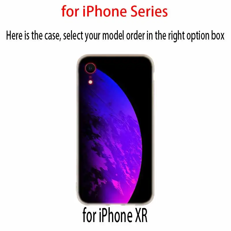 Красивая планета арт чехол силиконовый мягкий для iPhone 12 11 Pro X XS Max XR 6 6S 7 8 plus 5S SE