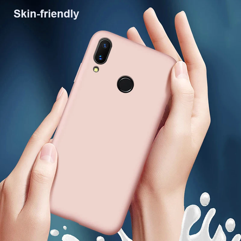 Жидкий силиконовый чехол для Huawei P30 P20 Pro P10 Plus Mate 20 Lite 9 10 honor V10 V20 роскошный