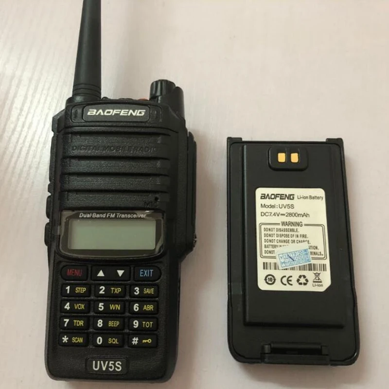 Baofeng UV 5S двухстороннее радио дополнительная батарея 2800 мАч для walkie talkie мощный