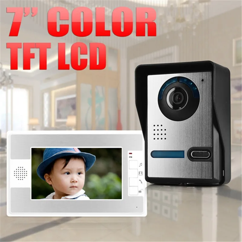 

7 inch Video Door Phone Doorbell Intercom System