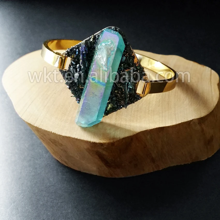 Оптовая продажа очаровательные браслеты ручной работы натуральный кристалл